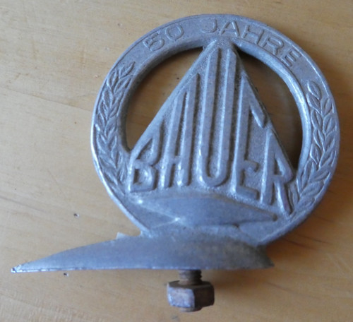 Altes bauer fahrrad emblem - bauer,