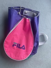 FILA Tennis - Rucksack Racket Bag Beutel Tasche - Vintage 80er - TOP erhalten !