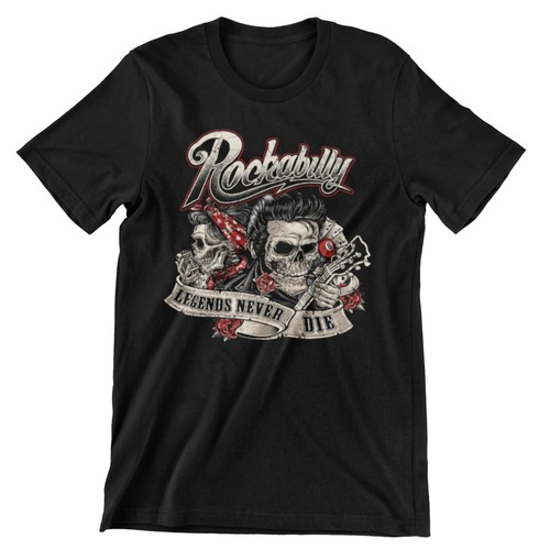 Rock roll shirt oldschool - n,