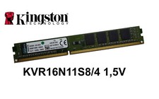 Kingston KVR16N11S8/4 DDR3 Ram 4GB PC3-12800U DDR3-1600 Speicher Desktop