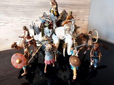 SCHLEICH RITTER FIGUREN KAMPFELEFANT KRIEGER KONVOLUT SAMMLUNG