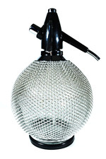 Vintage Merkuria Kovocas Soda  / Seltzer Glas Edelstahl SYPHON ° Barzubehör