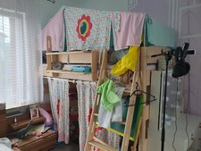 Paidi Hochbett Fleximo 183, mit Rutsche & Zubehör & Kinderschrank & Wandbox.