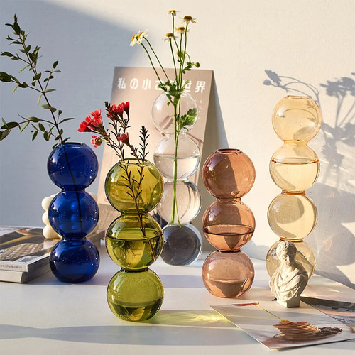 Nordic glass vase 6er - nordic, set