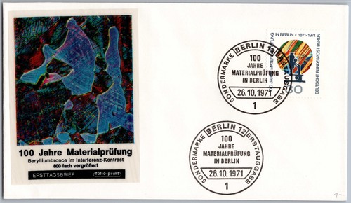 Berlin fdc 1971 100 - 100, jahre