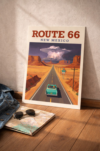 Route poster new mexico - 66,