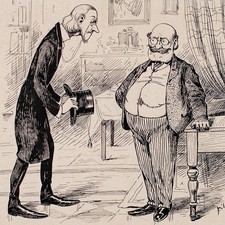 Karikatur Männerbildnis