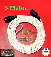 3m OFC 1,5²mm HQ Lautsprecherkabel DIN Verlängerung, klassisch Vintage HIFI