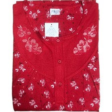 Damen Nachthemd Langarm Hemd