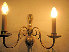 Alte Wandleuchte ,Messing