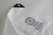 Weiße flammhemmende Plane