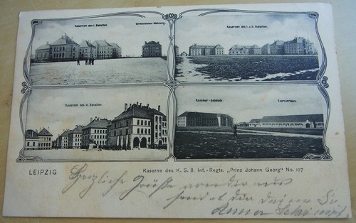 1906 leipzig kaserne ks - ak, leipzig,