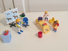 Playmobil Kinder mit Lehrerin, Zubehör Schule, Konvolut