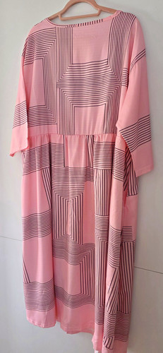 Kleid rosa geometrisch 52 - geometrisch,