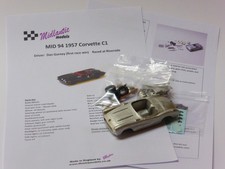 MID94 1:43 Midlantic Model Kit 1957 Corvette C1 #4 Dan Gurney BBR Marsh Spark