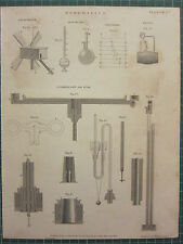 1803 Datiertes Antikes Druck ~ Pneumatik Anemometer Cuthbertson's Luftpumpe