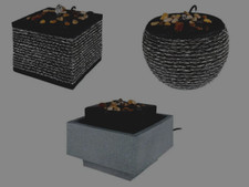 Melinera Gartenbrunnen Brunnen aus Kunstharz Innen Außen Garten Terrasse NEU