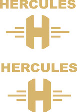 2 x HERCULES  " H " Aufkleber 80 mm x 54 mm -viele Farben