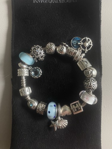 Pandora armband charm - pandora, silber