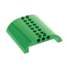 1x Lego Flugzeug Dach Rumpf 8x8x2 grün gewölbt Oberteil 7734 4519004 54095