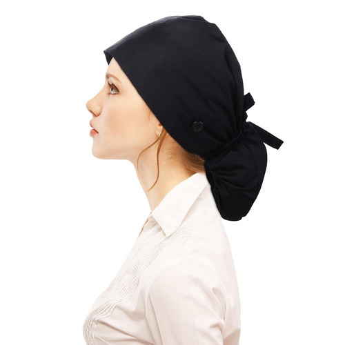 Haube stoff schwarze - op,