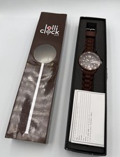 Lolli Clock Watch Chrono Magnum Armbanduhr in braun + Logo Uhr-NEU OVP