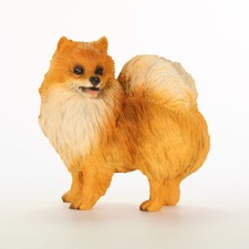 Pomeranian Figurine Handbemalte Sammlerstatue