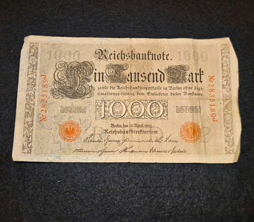 Deutsches reich reichsbanknote - deutsches,