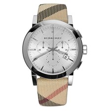Burberry Uhr BU 9357 Herren klassisch 42 mm Zifferblatt Chronograph