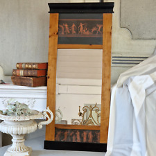 Biedermeier Spiegel, 19.JH. Kirschbaum mit mythologischen Szenen