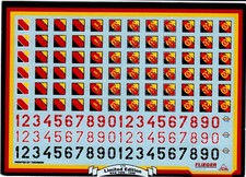 Flieger Decals, Zahlen und Nationlflagge NVA