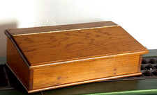 altes Reise Schreibpult Aufsatz Sekretär Kästchen Holz Eiche