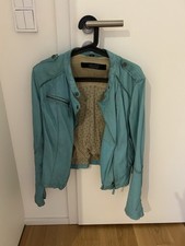 Oakwood Lederjacke türkis
