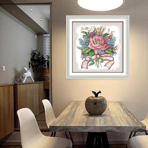 Diy blumen kreuzstichstickerei - diy,