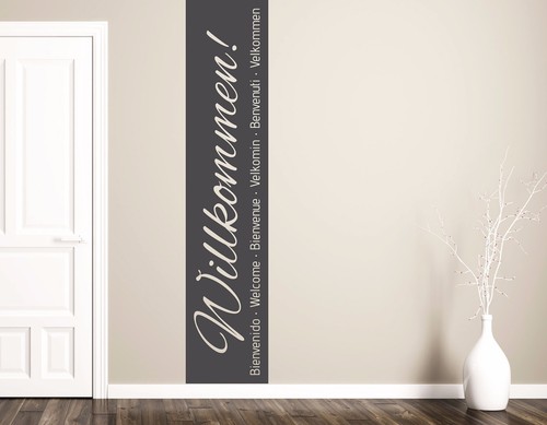 Wandtattoo flur banner - wandtattoo,