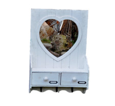 Wandspiegel H: 60cm antik -