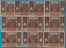 Notgeld aus Detmold --"Varusschlacht"--VARIANTE 1