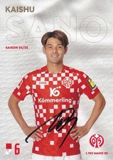 Kaishu SANO - Japan, FSV Mainz 05 2024/25, Original-Autogramm!