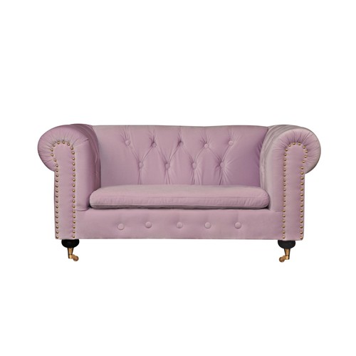 Pink chesterfield sofa couch - pink,