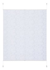 Plissee Klemmfix weiß gemustert "Kringel" Licht & Sichtschutz Klemm Plissee 