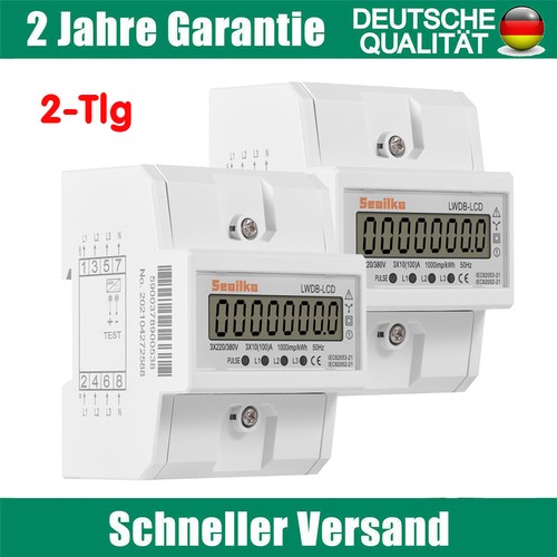 2stk lcd drehstromzähler - 2stk,