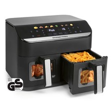 GOURMETmaxx Heißluftfritteuse Doppelkammer Fritteuse Dual Airfyer Doppelkorb