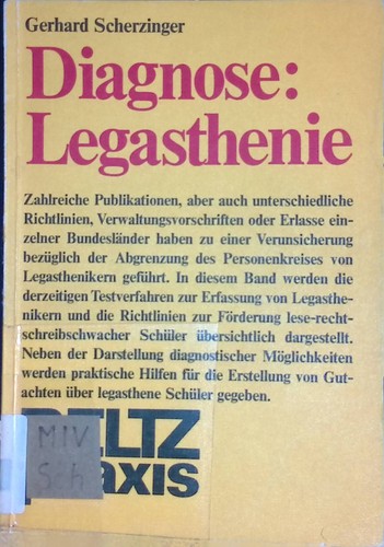 Diagnose legasthenie - diagnose:,