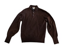 Hermes Herren Vintage 4-fädiges Kaschmir Sport Hemd Größe S