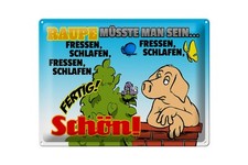 mrdeco Metall Schild 30x40cm