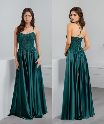 Neu damen satin lang - neu,