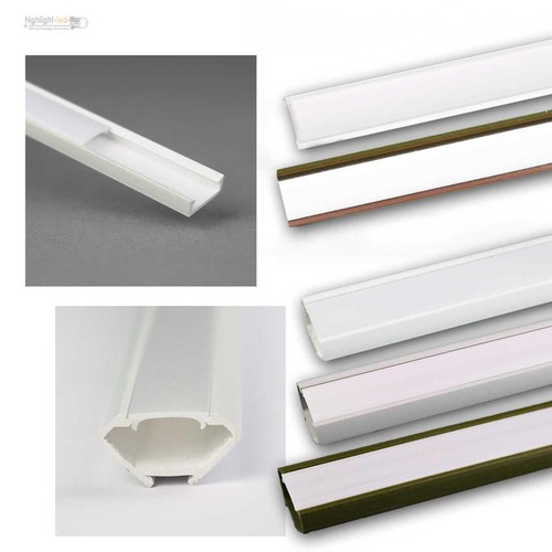 Led kunststoff profil mit - 1m,