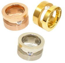 Edelstahlringe Damen mit Stein