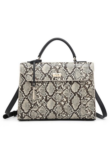 Schlangenoptik handtasche - handtasche,