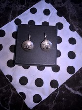 Chanel Ohrringe mit CC-Logo Vintage Silber